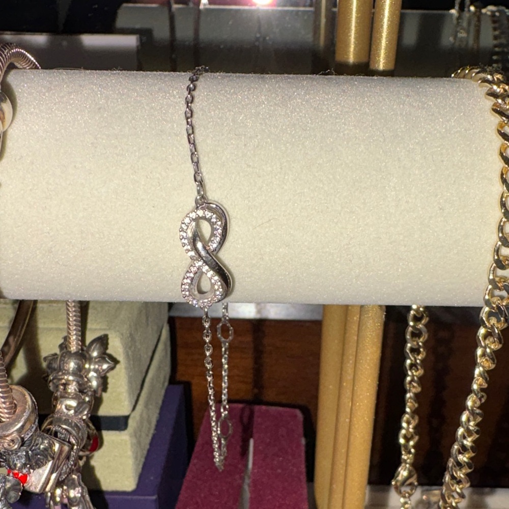 Swarovski Silver Infinity Bracelet